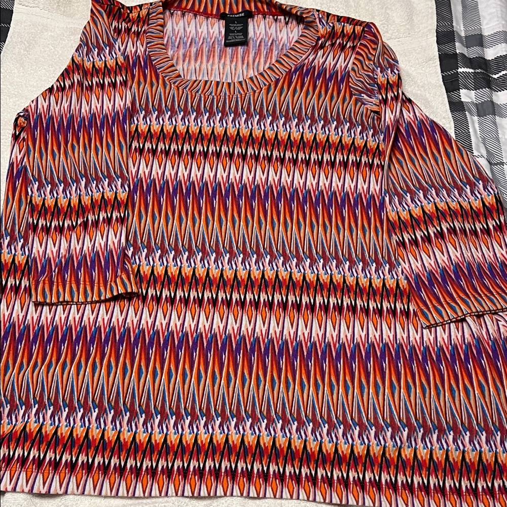 Premise Retro Multicolor Zigzag Women’s Mini Dress